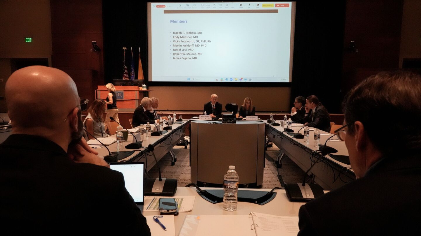 <i>Mike Stewart/AP via CNN Newsource</i><br/>A new group of seven outside CDC vaccine advisers met for the first time on Wednesday after HHS Secretary Robert F. Kennedy Jr. dismissed the previous 17 advisers.