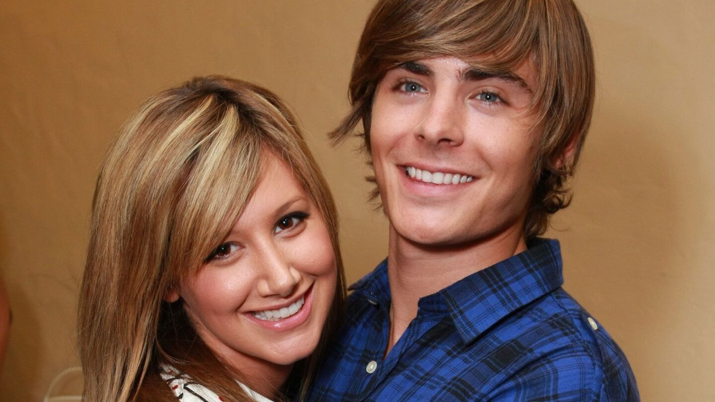 <i>Eric Charbonneau/WireImage/Getty Images/File via CNN Newsource</i><br/>Ashley Tisdale and Zac Efron at Disney's 'High School Musical 3: Senior Year' Ultimate Fan Pep Rally in Hollywood in 2008.