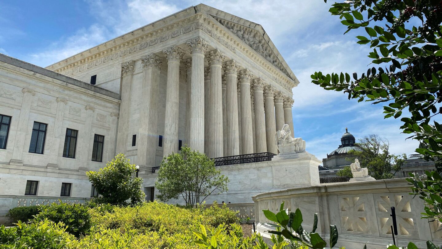 <i>Will Dunham/Reuters via CNN Newsource</i><br/>A general view of the U.S. Supreme Court building in Washington