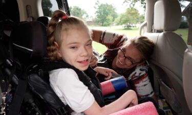 Courtney Leader takes her daughter Cyrina to weekly therapy sessions