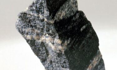 A close up picture of the 4.16 billion-year-old rocks from the Nuvvuagittuq greenstone belt