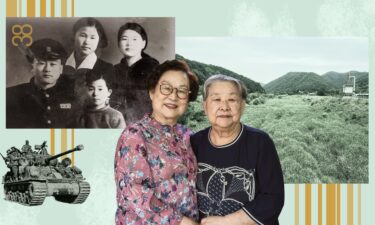 The youngest child Min Young-jae (left) and the fifth child Min Jeong-ja talk about their kidnapped sibling on May 30.