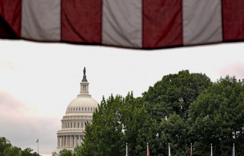 The US Capitol building is seen on the day of a meeting of US Senators