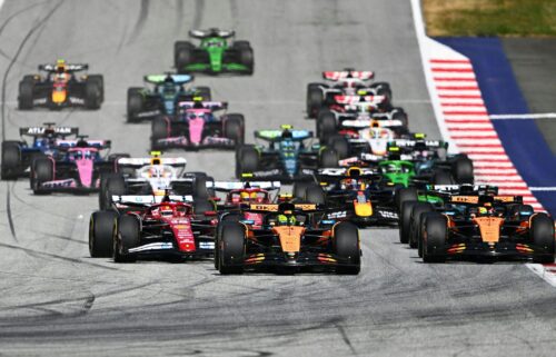 Lando Norris began in pole position and led for all but a few seconds.