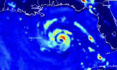 An SSMI image of Hurricane Ida in August 2021.