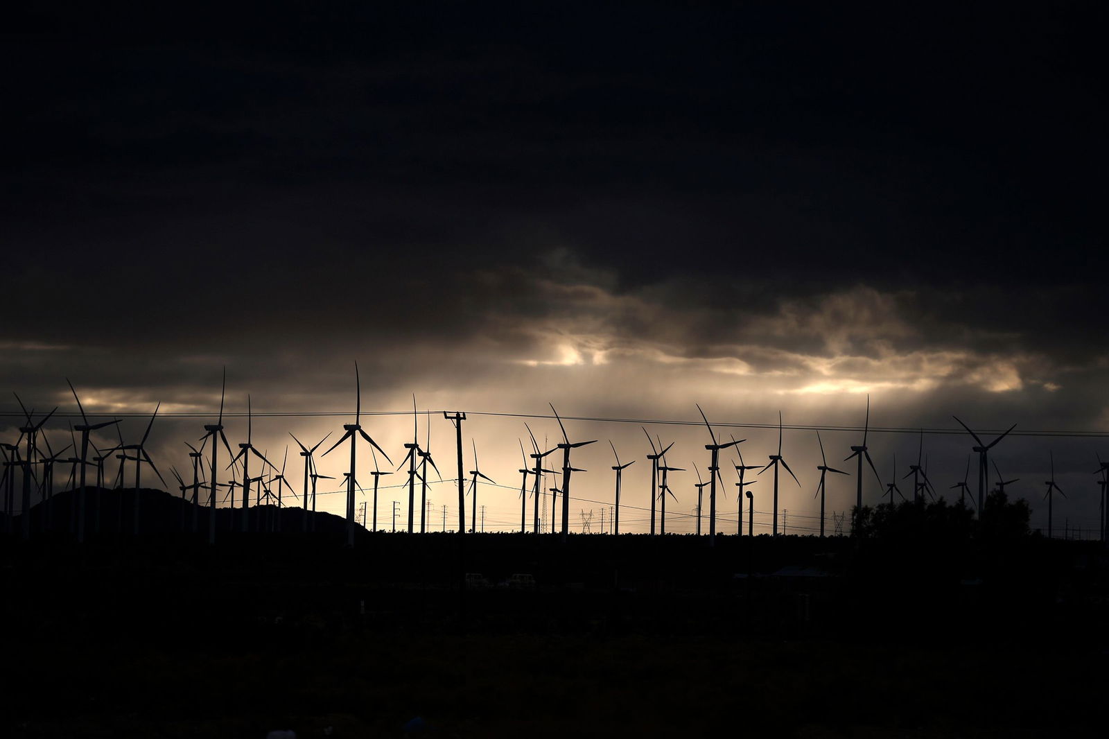 <i>Lucy Nicholson/Reuters/File via CNN Newsource</i><br/>Windmills are seen in Mojave