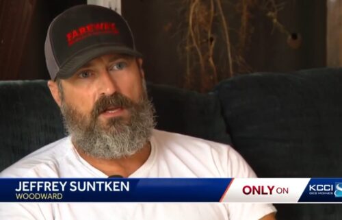 Jeffrey Suntken spent seven hours unconscious in a ditch after crashing his motorcycle on Highway 141 in Dallas County earlier this month