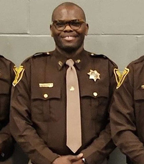 <i>Cumberland County Sheriff's Office/WMTW via CNN Newsource</i><br/>Milandou-Wamba worked as a corrections officer for the county for eight months before he was taken into ICE custody and left his position on May 31.