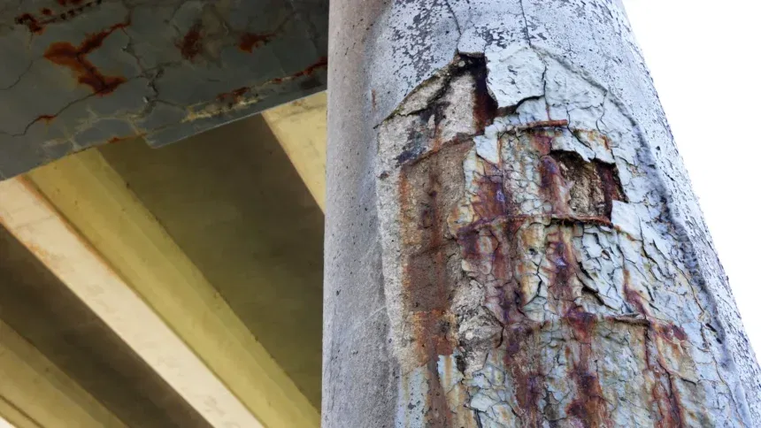 Interstate 229 damage I-229 double decker bridge