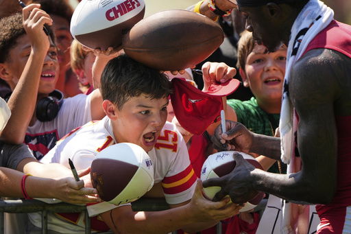 Fans react as Kansas City Chiefs wide receiver Xavier Worthy