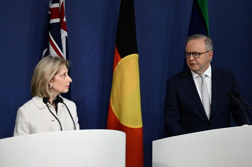 Australian Prime Minister Anthony Albanese and Special Envoy to Combat Antisemitism Jillian Segal speak to media during a press conference at the Commonwealth Parliamentary Offices in Sydney