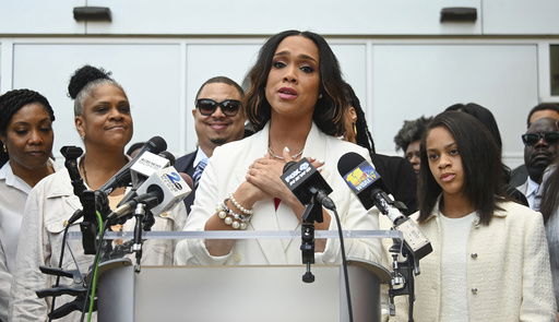 FILE - Former Baltimore State's Attorney Marilyn Mosby thanks supporters outside court May 23