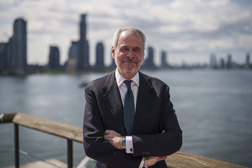 COP30 President-designate André Corrêa do Lago poses for a photograph at the United Nations headquarters on Tuesday