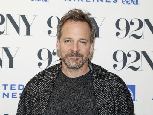 FILE - Actor Peter Sarsgaard poses backstage before discussing the film
