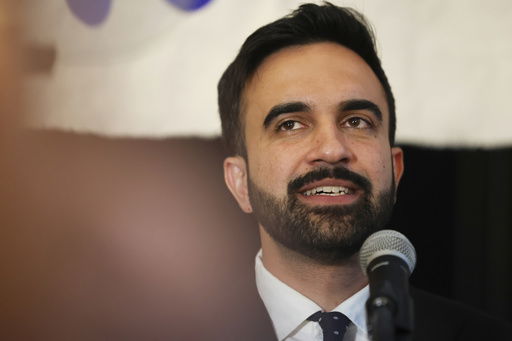 Democratic mayoral candidate Zohran Mamdani speaks at his primary election party