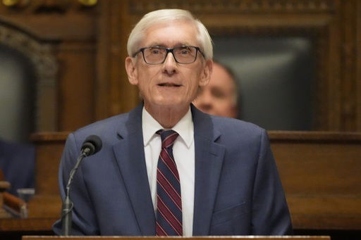 FILE - Wisconsin Gov. Tony Evers gives the annual State of the State address Wednesday