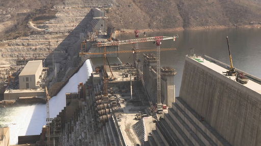 This grab taken from video shows Grand Ethiopian Renaissance Dam in the Benishangul-Gumuz region
