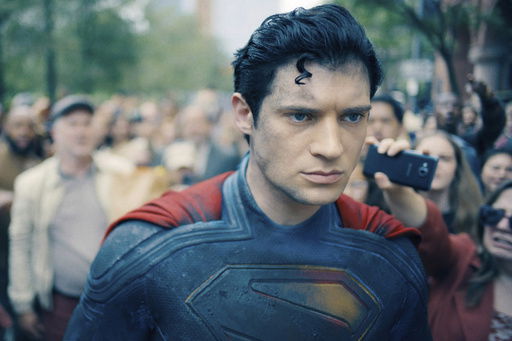 This image released by Warner Bros. Pictures shows David Corenswet in a scene from 