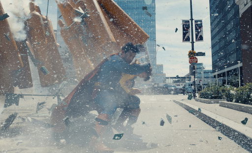 This image released by Warner Bros. Pictures shows David Corenswet in a scene from
