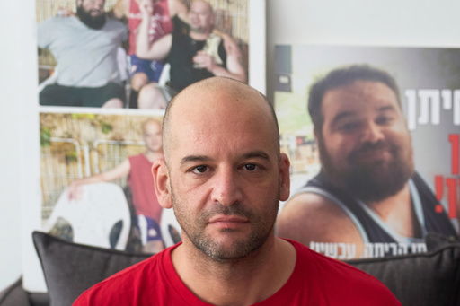 Freed Israeli hostage Iair Horn in seen in Kfar Saba
