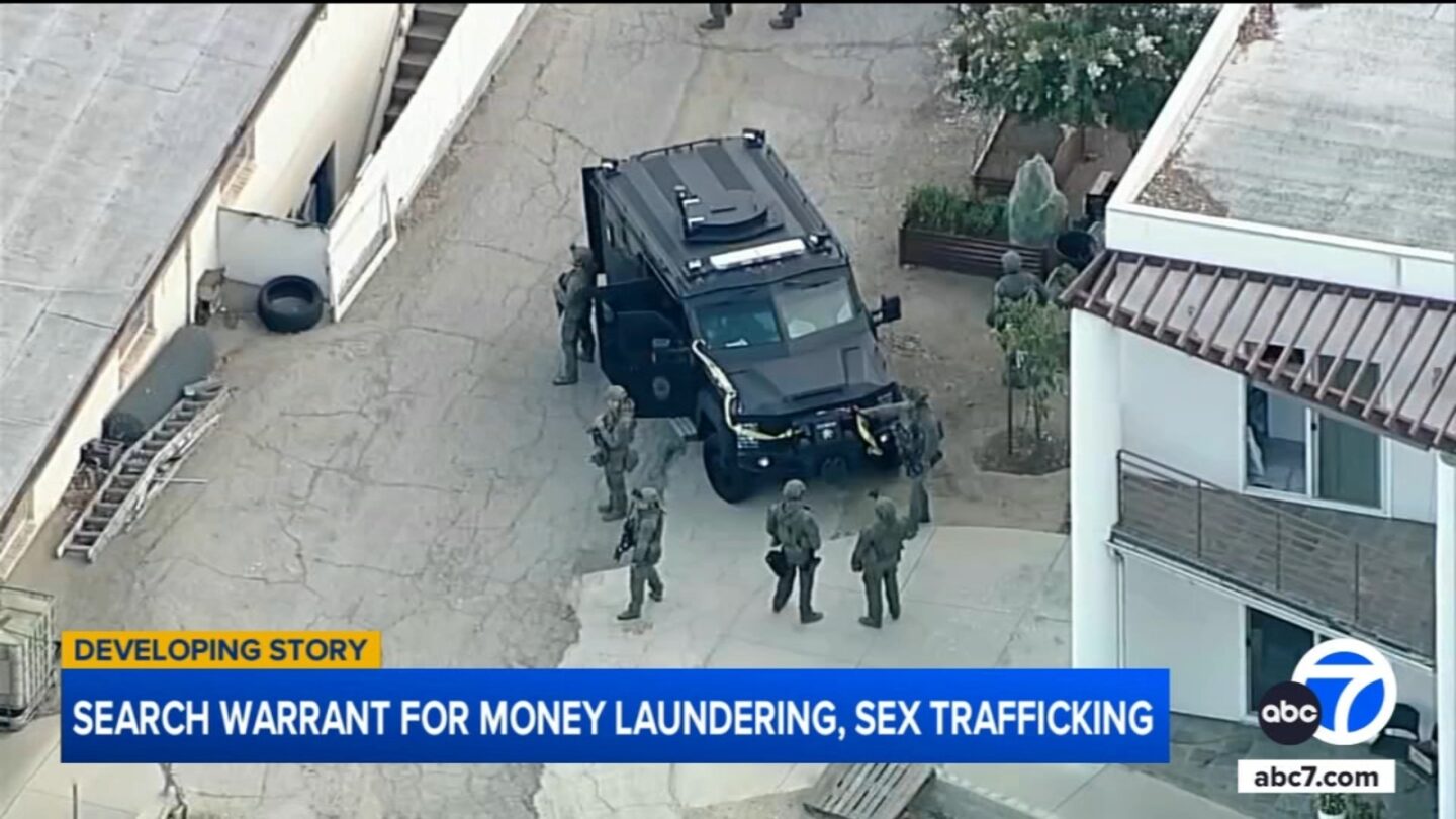 <i>KABC via CNN Newsource</i><br/>Search warrants were served and several people were detained at a Tujunga property tied to Shekinah Church