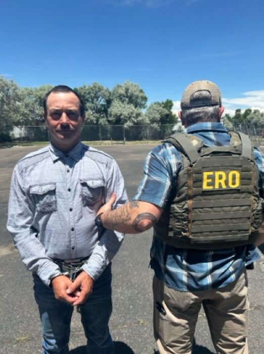 <i>KCNC/ICE via CNN Newsource</i><br/>ICE agents arrested 243 in the Denver metro area so far in July.