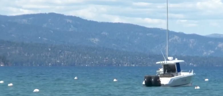 <i>KCRA via CNN Newsource</i><br/>A boat capsized during Lake Tahoe storm