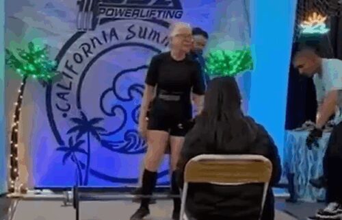 Sister Pat Farrell competed in her first ever powerlifting contest at age 72.