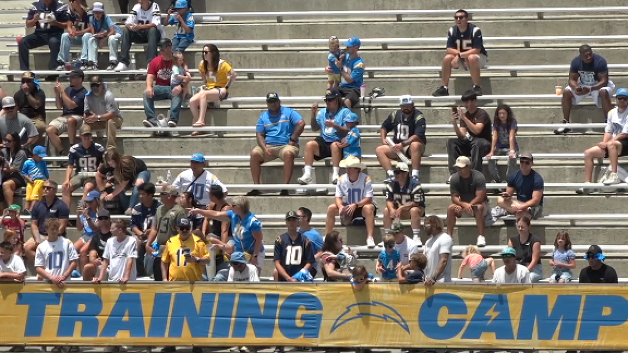 <i>Ben Higgins/KGTV via CNN Newsource</i><br/>The Los Angeles Chargers returned to their former home city today