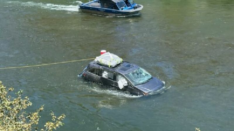 <i>Bonneville County Sheriff's Office via CNN Newsource</i><br/>A family was back at home in Utah Tuesday after their minivan rolled down a 30-foot embankment and crews rescued the husband