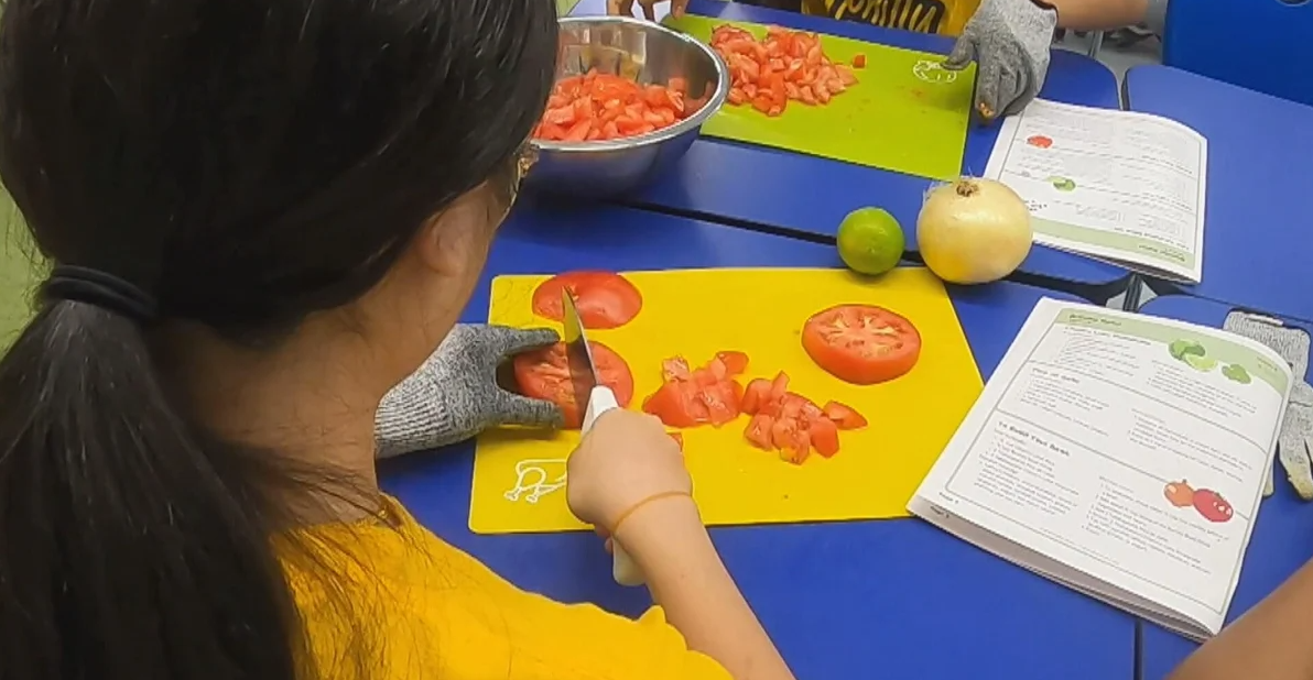<i>KYW via CNN Newsource</i><br/>At Vetri Cooking Lab at Mastery Charter in South Philly