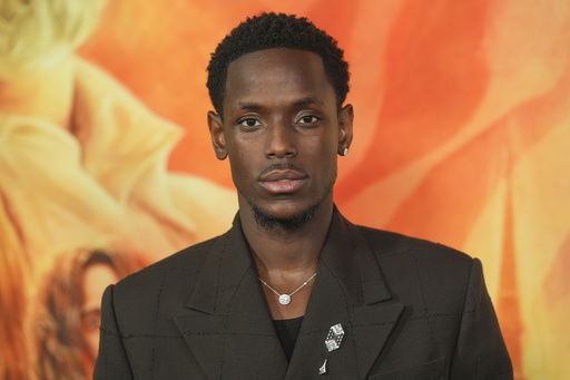 Micheal Ward arrives at the premiere of 