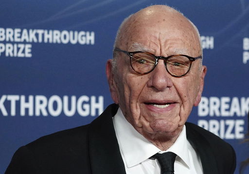 FILE - Rupert Murdoch arrives at the 11th Breakthrough Prize Ceremony on Saturday