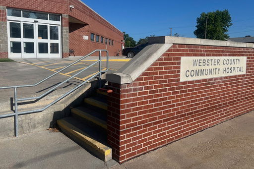 This photo provided by Tyler Sherman shows Webster County Community Hospital in Red Cloud