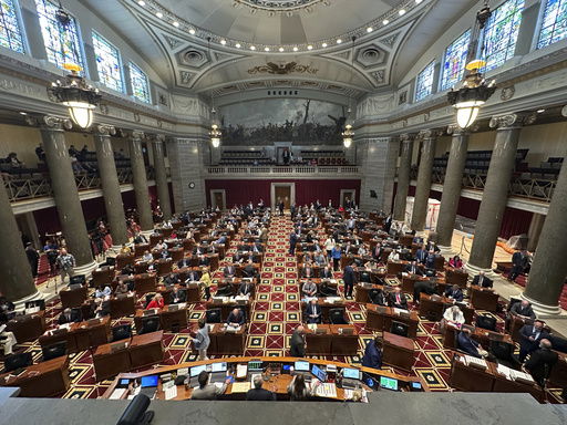 Missouri House members gather for a special session in Jefferson City