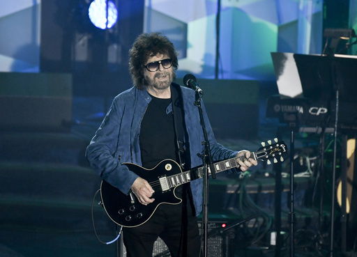 FILE - Jeff Lynne performs at the 52nd annual Songwriters Hall of Fame induction and awards ceremony at the New York Marriott Marquis Hotel on Thursday