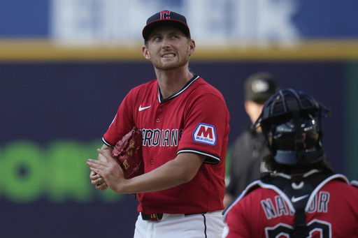 Cleveland Guardians starting pitcher Tanner Bibee