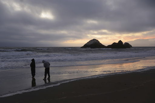During a tsunami advisory triggered by an underwater earthquake off the coast of Russia