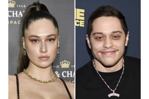 This combination of photos shows model Elsie Hewitt at the Moet & Chandon holiday season celebration in New York on Dec. 5