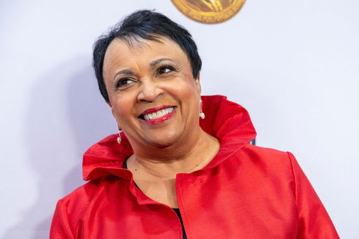 FILE - Librarian of Congress Carla Hayden arrives at the presentation of the Gershwin Prize