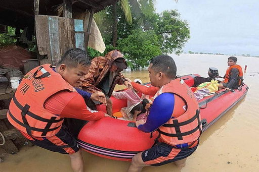 In this photo provided by the Philippine Coast Guard