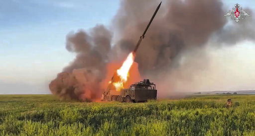 FILE - In this photo taken from video distributed by Russian Defense Ministry Press Service on Thursday