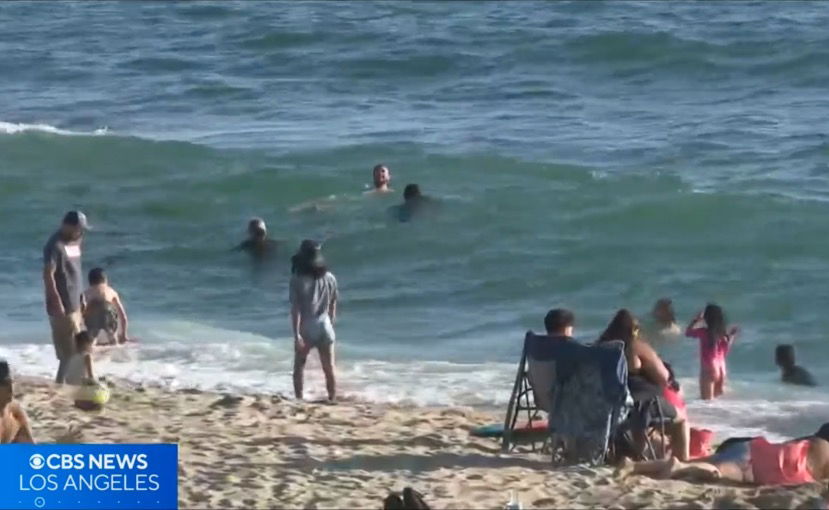 <i>KCAL/KCBS via CNN Newsource</i><br/>Hundreds of people were rescued from ocean waters along the California coast on the Fourth of July due to strong currents and powerful surf conditions.