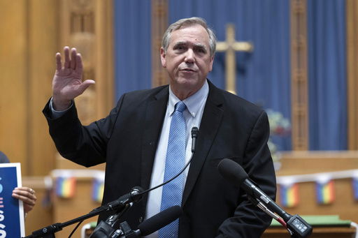 FILE - Sen. Jeff Merkley