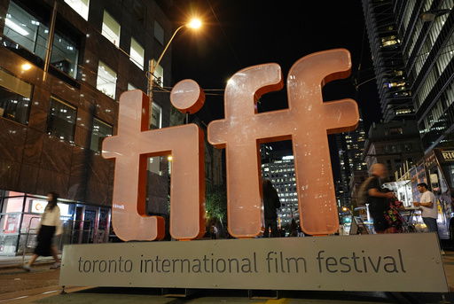 FILE - A welcome sign for the 2024 Toronto International Film Festival is pictured on the opening night of the festival
