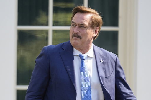 MyPillow CEO Mike Lindell exits the West Wing of the White House