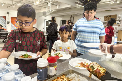 FILE - Attendees of the after school nutrition program