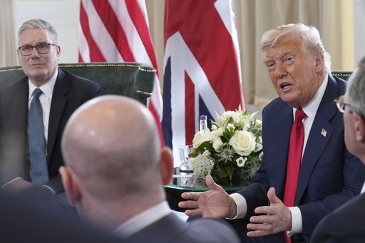 President Donald Trump and Britain's Prime Minister Keir Starmer