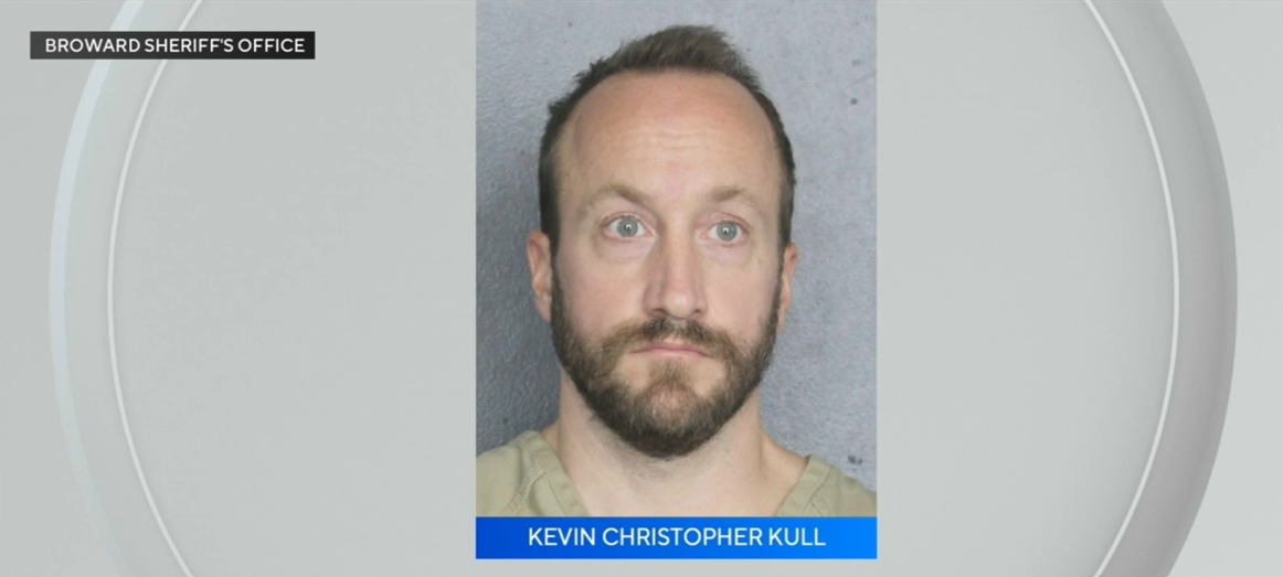 <i>WFOR/Broward Sheriff's Office via CNN Newsource</i><br/>Kevin Kull was arrested and charged with 10 counts of possessing child pornography and one count of computer pornography after someone at his home found several devices containing