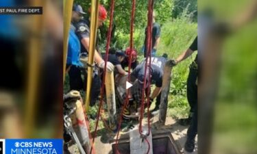The St. Paul Fire Department says they helped rescue a man who was stuck in a sewer for approximately four days.
